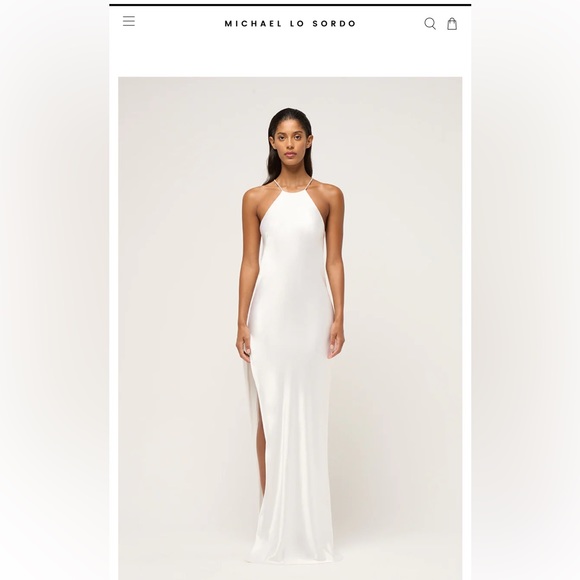 MICHAEL LO SORDO
Charlie crystal-embellished silk-satin halterneck - Picture 4 of 7